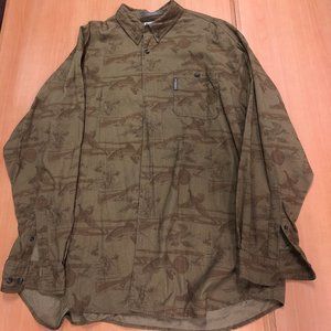 Columbia Corduroy Casual Button-Down Shirt.